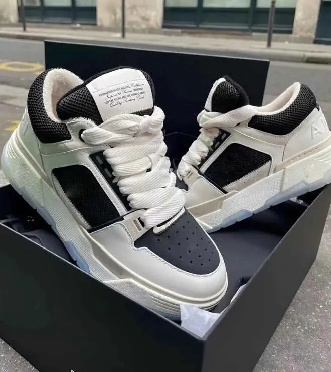 Utmärkt MA-1 förstärkta sneakers skor män västkusten skridskor gummi plattform ensamma tränare rabatt löpare komfort sport med låda eu38-46