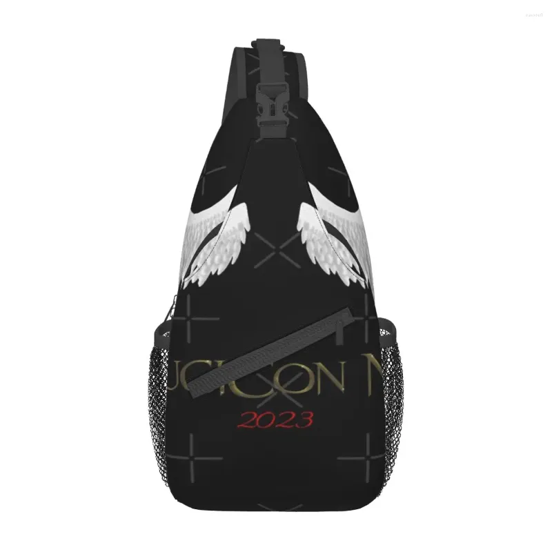 Вещевые сумки LuciCon NJ Wings Нагрудная сумка Современный портативный Для офиса Крестовый мультистиль