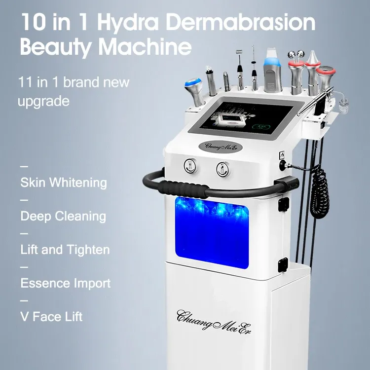 Prix promotionnel Bubble Facial Clean Dermabrasion Blackhead Acné Remove RF Skin Elasticity Renforcer la nutrition par ultrasons Introduction Centre 10 en 1