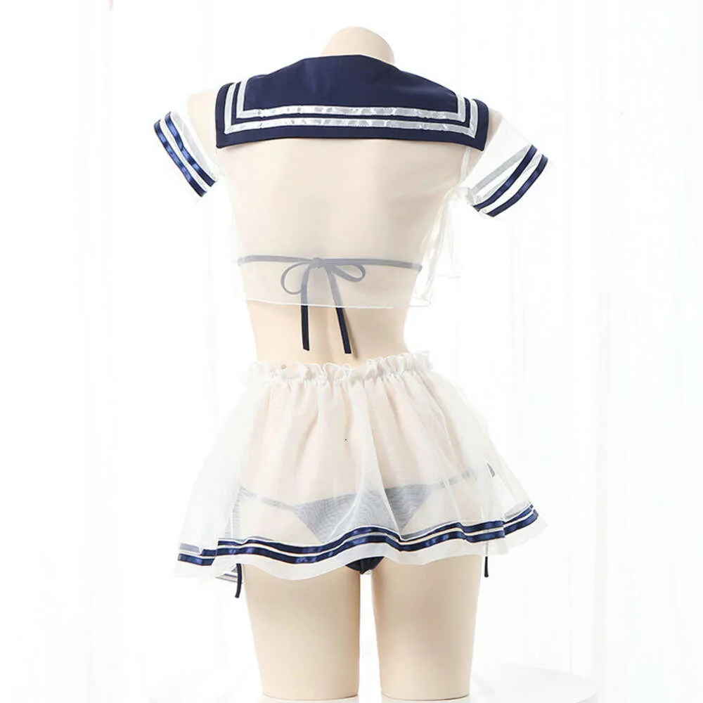 Ani Anime Student Sailor Swimstuit Kleid Bademode Unifrom Frauen Leder Schleife Nachthemd Pamas Outfits Kostüme Cosplay Cosplay