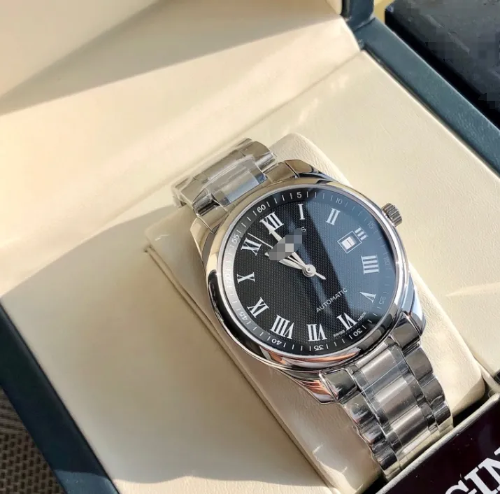 LONGO IN2023 Relógios de luxo logotipo da marca de designer com caixa de alta qualidade datejust superaa relógio de luxo masculino gelado moissanite 40MM automático