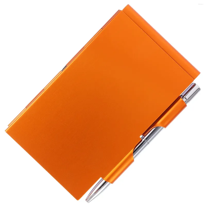 Bloc de notas Clamshell Notebook, estuche para diario, bolígrafo de bolsillo, almohadillas pequeñas multiusos, cuadernos de lista de tareas para oficina y