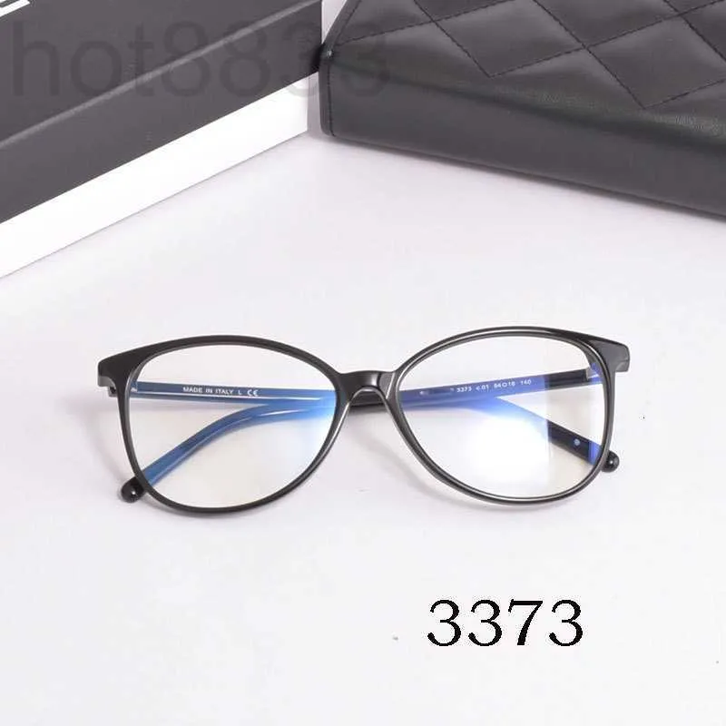 Occhiali da sole Frames Designer Eyeglass 3373 Plate Female Miopia Flat Light Anti Blue Glasses P851