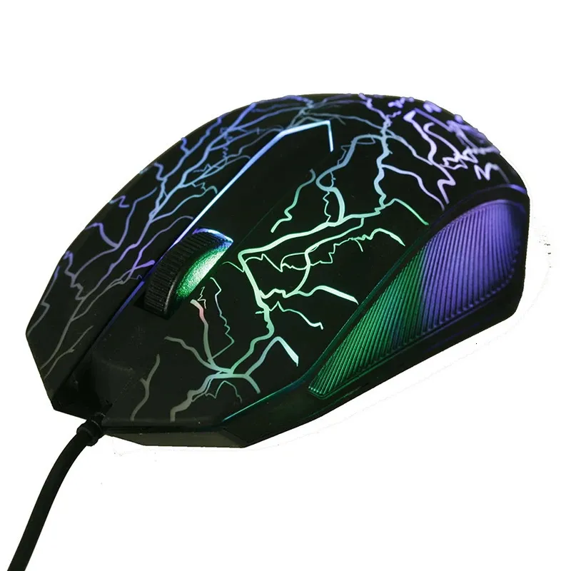 Mice Colorful LED computer game mouse professional ultra precision suitable for Dota 2 LOL game mouse ergonomic 3200 DPI USB wired mouse 231101