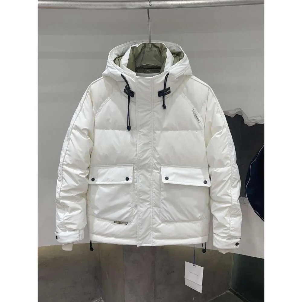 Designer de luxe Chaopai Classic Men's 2023 Hiver Nouveau capuche couleur unie épaissie manteau populaire jeunesse polyvalente vêtements d'extérieur couple mode