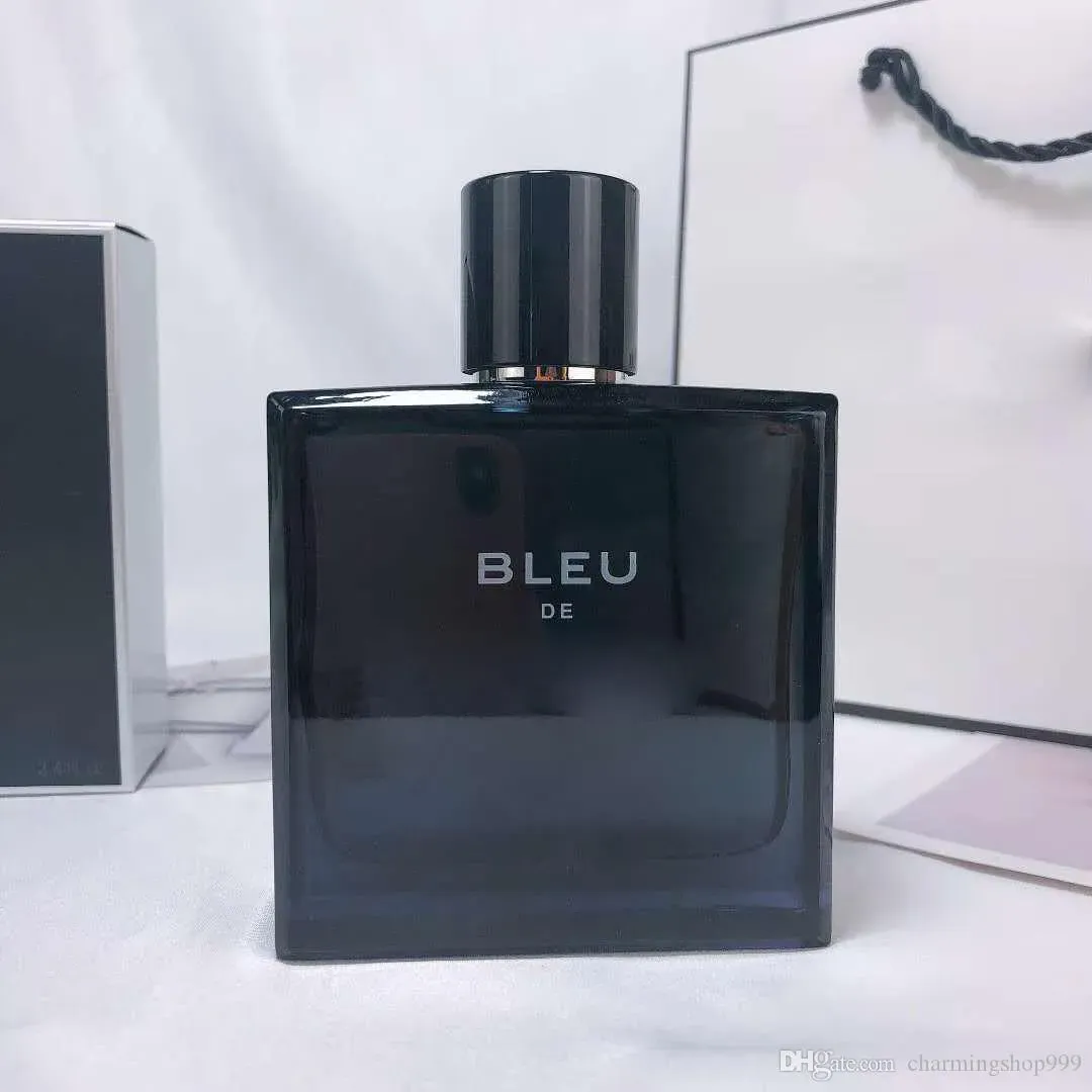 Colonia Marca Bleu Man Profumo Clone Fragranza per uomo 100ml EAU De Parfum EDP Fragranze Natura Spray Designer Parfums Consegna veloce Intero Migliore qualità