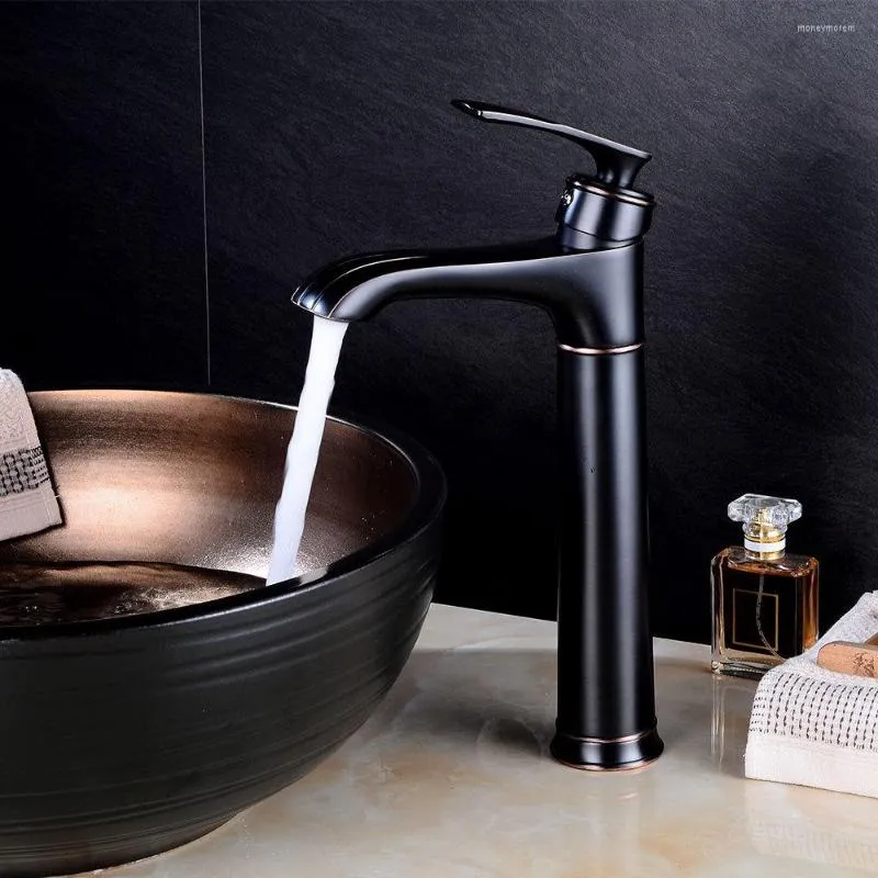 Кухонные смесители Dofaso Vintage Europe Black Basin Faucet Ванная комната холодный и микшер -палуба монтированная столочная раковина