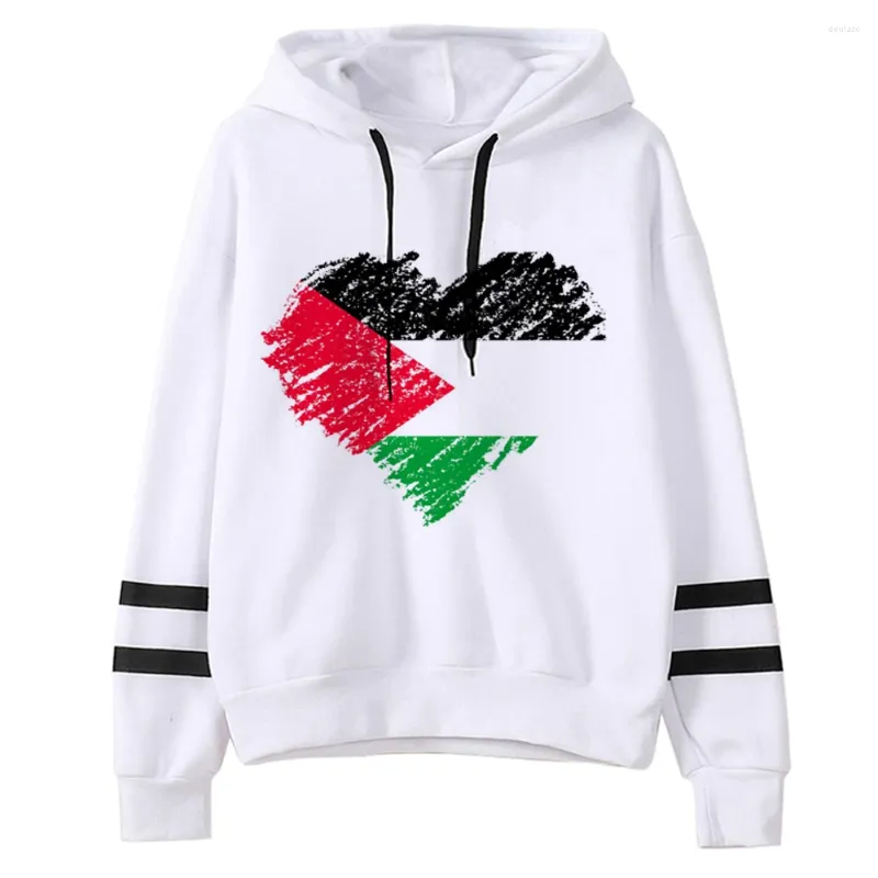 Women's Hoodies Palestine Women 2023 Kawaii Korean Style Hoddies Graphic Clothes