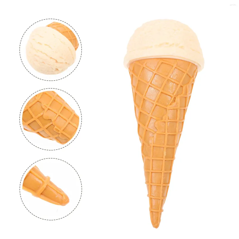 Party Decoration Artificial Ice Cream Prop Adorable Cone Toy Simulated Adornment