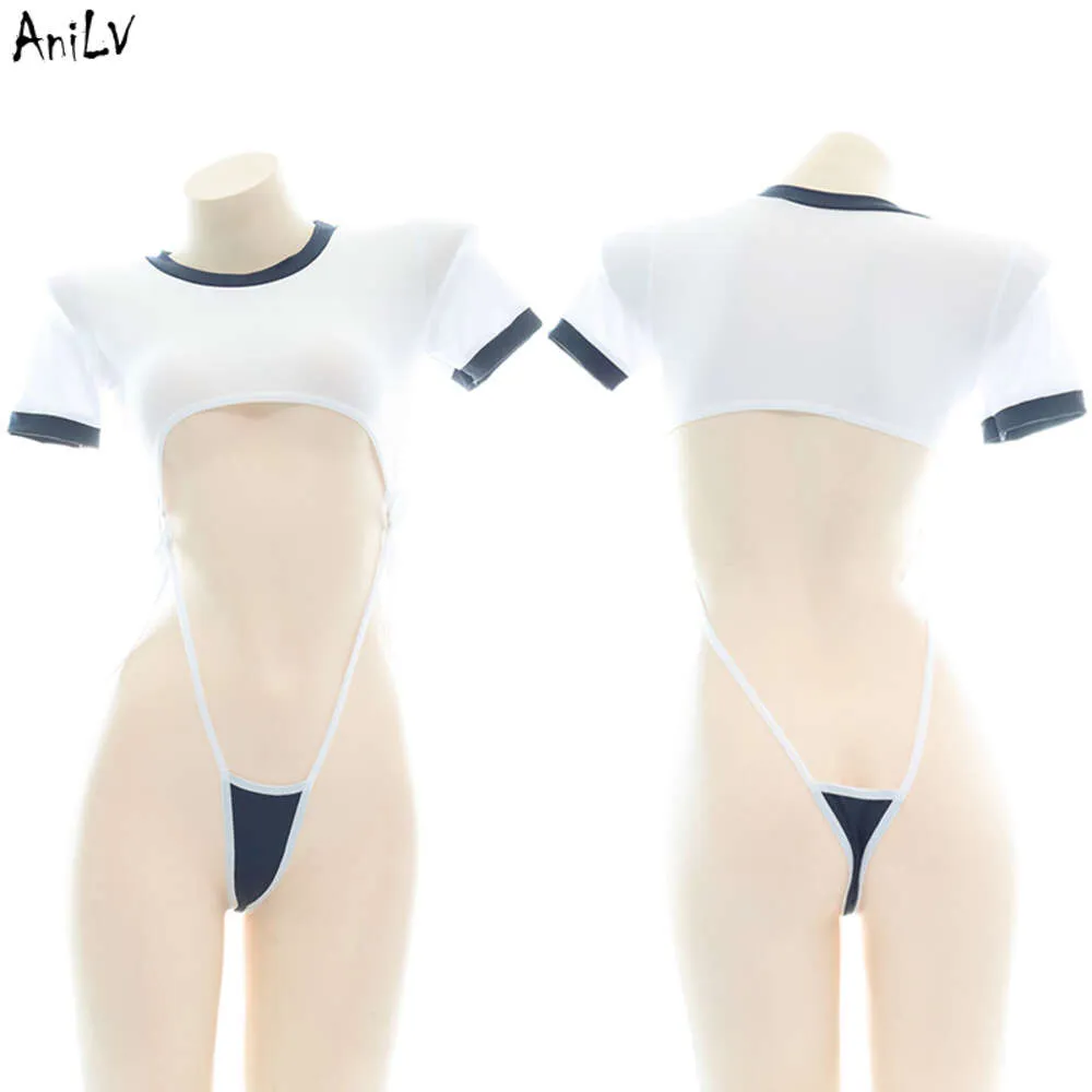 Ani Japanese School Student One-piece Swimsuit Costume Women Sexy Anime Girl Gymnastics Bodysuit Pamas Unifrom Cosplay cosplay