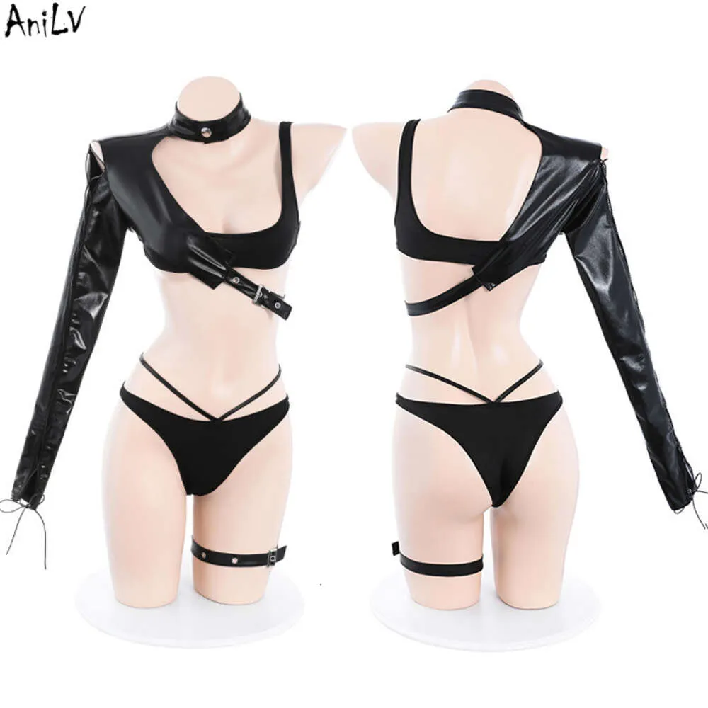 Ani film jeu femmes Agent uniforme tenues noires Costumes Cosplay cosplay