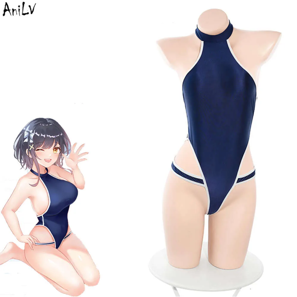 Ani Japanse Anime Student Meisje Eendelig Badpak Kostuums Vrouwen School Bodysuit Badmode Uniform Cosplay cosplay