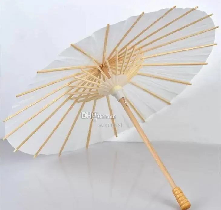60 個ブライダルウェディングパラソル白紙傘美容アイテム中国ミニクラフト傘直径 60 センチメートル 20 センチメートル 30 センチメートル 40 センチメートル