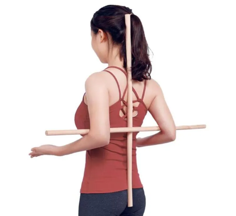 Yoga Stick Bekvämt kroppssträngsverktyg för kampsportkonstnärer Dansare Öppna axlar Bak Korrigerande Hump Accessories9447497