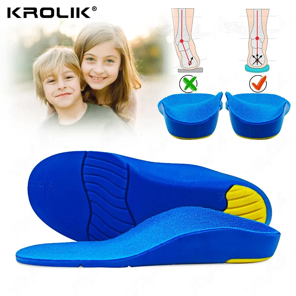 Shoe Parts Accessories Kids Children Ortics Insoles Correction Foot Care For Kid Flat Foot Arch Support Orthopedic Insole Soles Sport Shoes Pads 231031