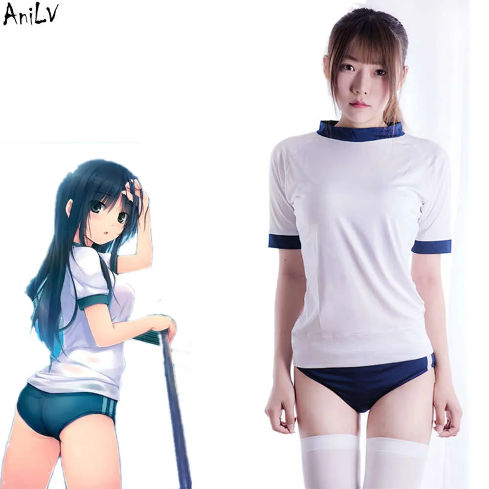 Ani Japanische Schwimmstunde Schule Student Badeanzug Kostüm Anime Mädchen Bademode Uniform Pool Party Cosplay Cosplay