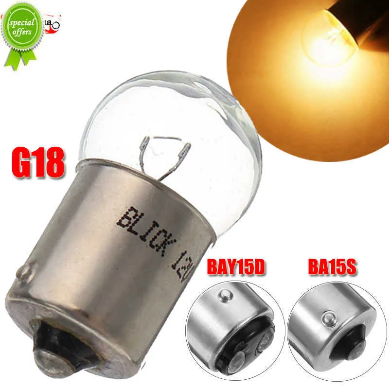 New 1PC G18 R10W 12V/24V 10W BA15S BAY15D Car Bulb Door Lights Clear Recar Cxternal Lights Side Turn Signals Bulb Auto Halogen Lamp