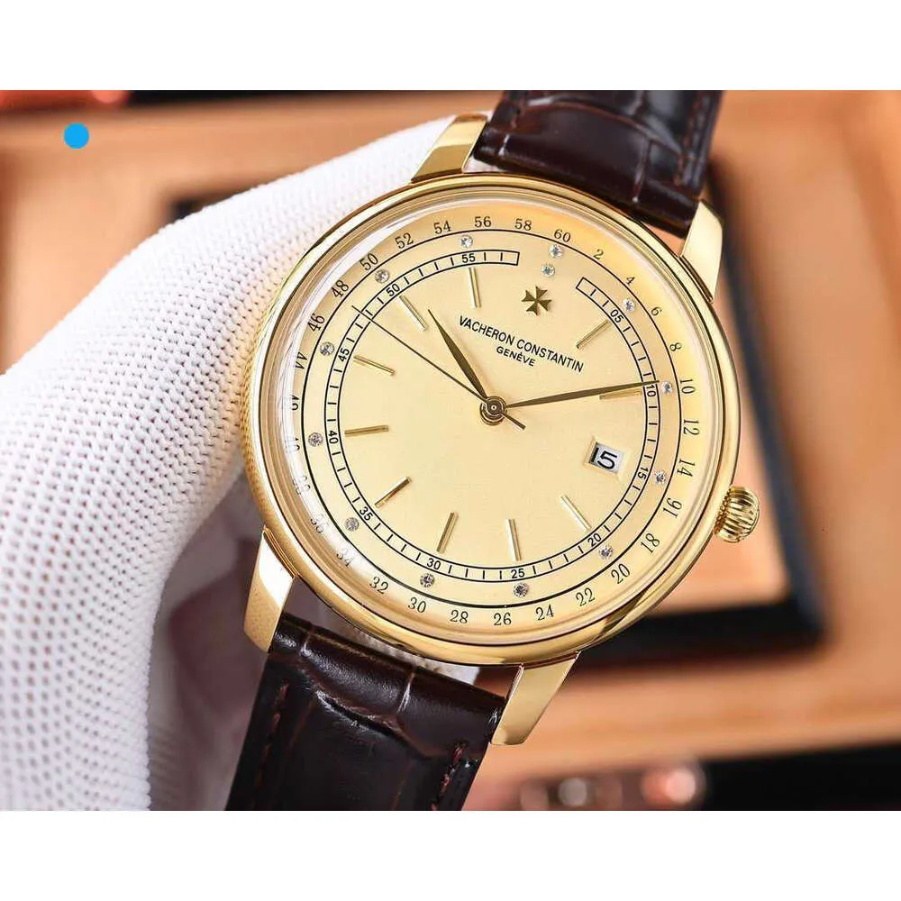 Vachernos Constantins Montre formelle mécanique classique de luxe montres v Luxu 41 mm Date 9015 mouvement de haute qualité concis stable premier choix cadeau glacé Mo