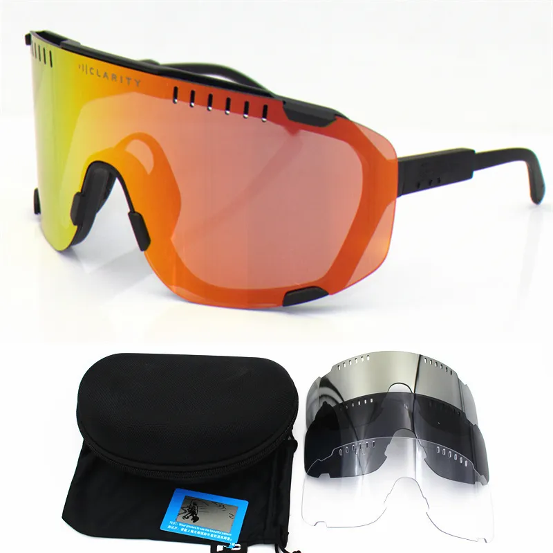 POC DEVOUR MTB Cycling Eyewear Men Women Bicycle Sun Glasses Polarized Sport Sunglasses Mountain Road Bike Goggles with 4 Lens 220527