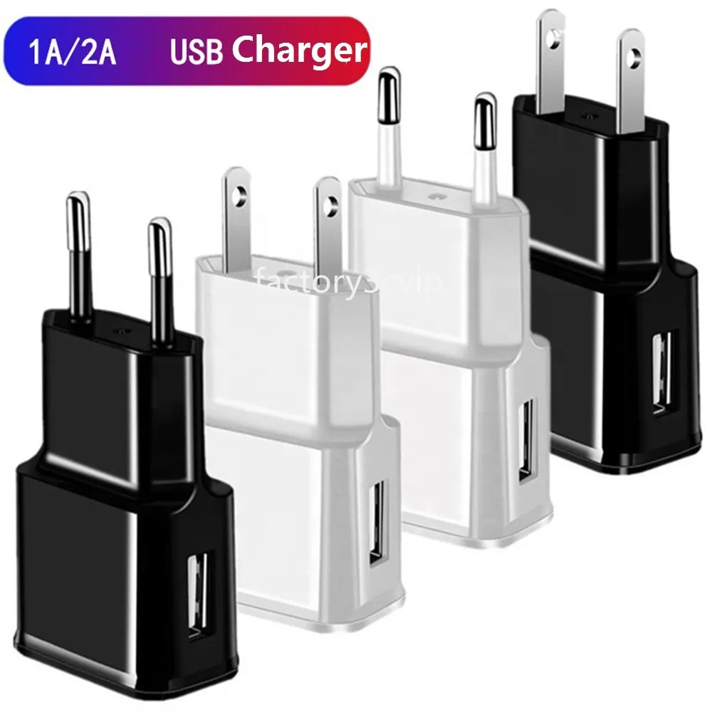 Universele 5V 1A 2A Eu Ons Ac Home Reizen Wall Charger Power Adapters Voor Iphone 12 13 14 pro Samsung S10 S20 Htc Lg F1
