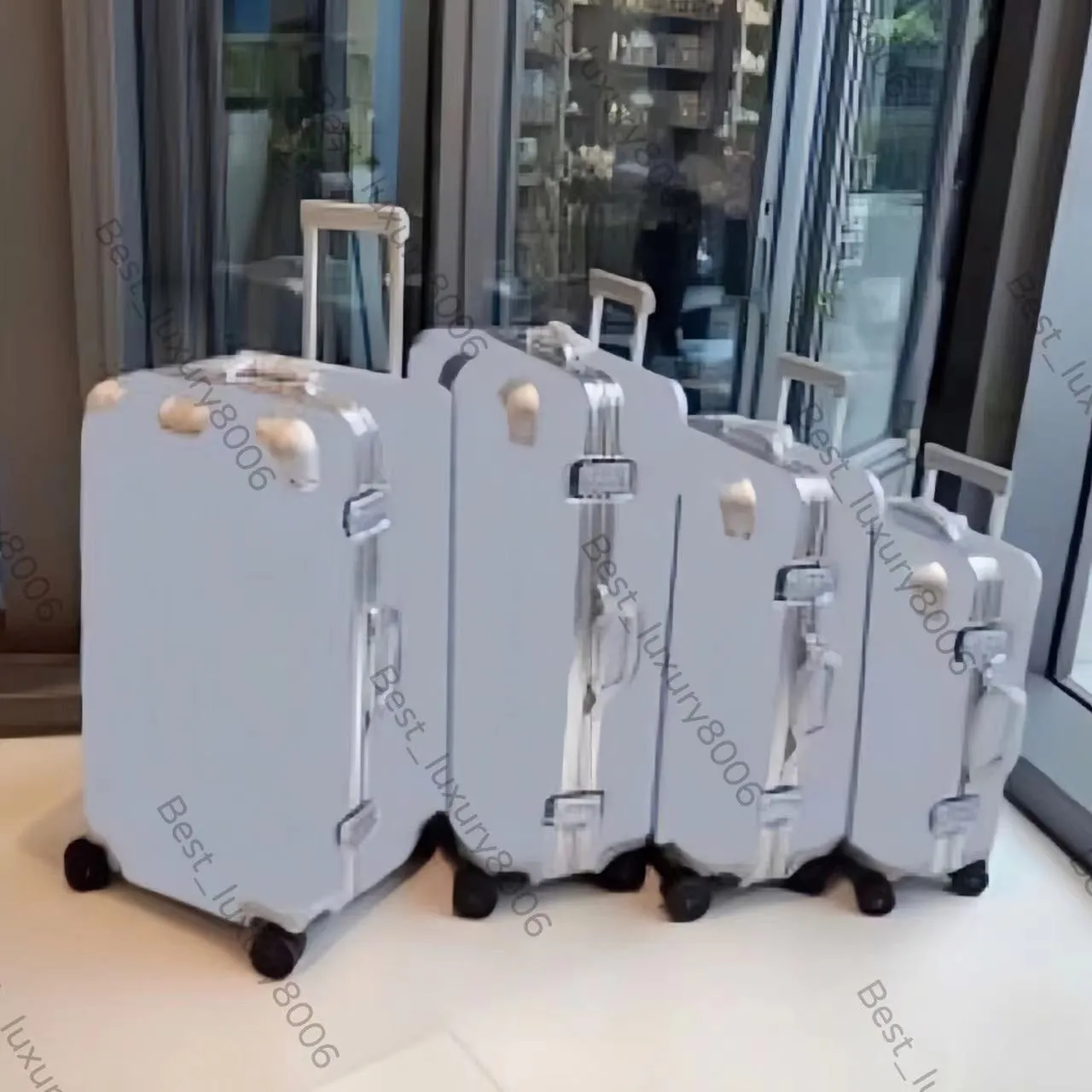 19A Trolley Case Designer Bagage Boarding Aluminium-Magnesium Alloy Originele Trolley Case 20 21 26 Vacation Business Travel Bagage