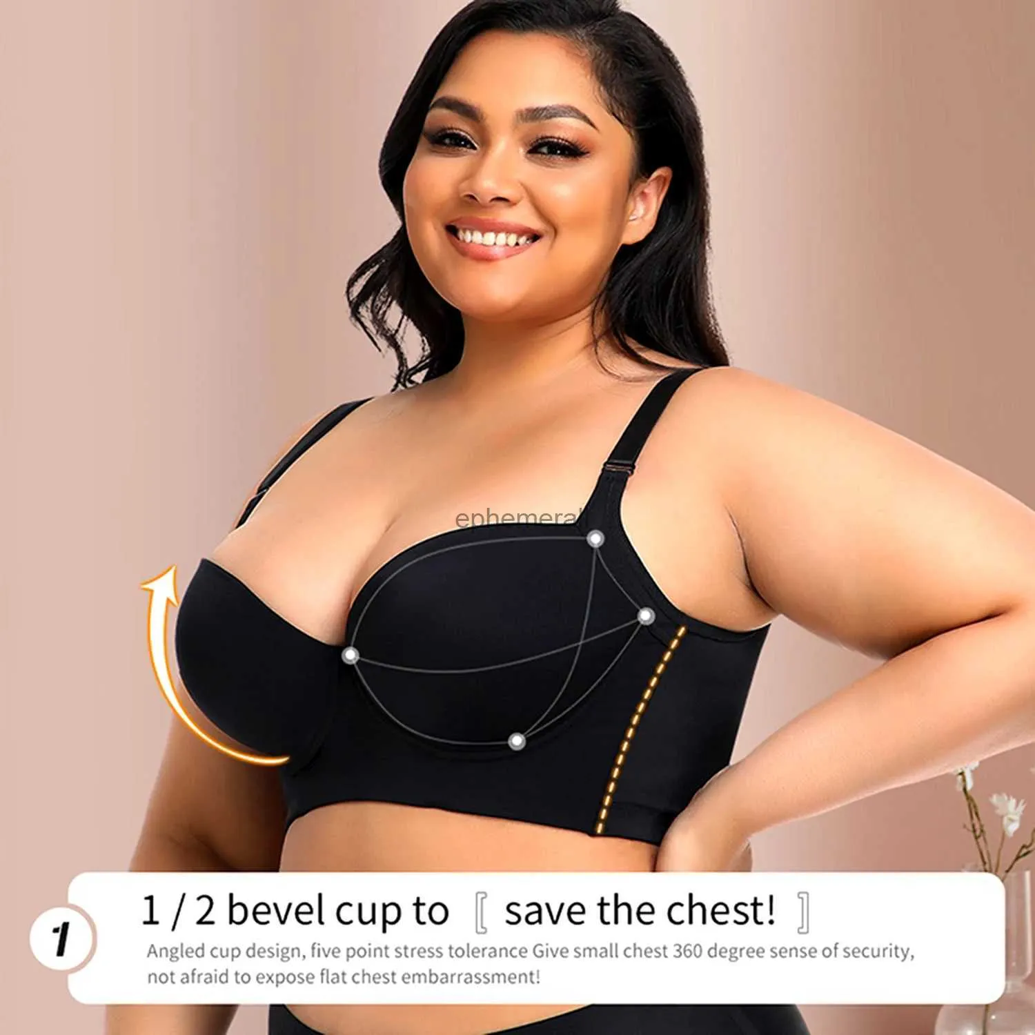 Plus Size Bras for Women Hide Back Fat Underwear Shpaer