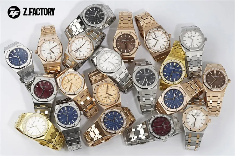 ZF Motre Be Luxe Swarovski Diamond Watch Womens Watches Wristwatch 33mm Swiss Eta Quartz Movement Steel Wristwatches Relojes