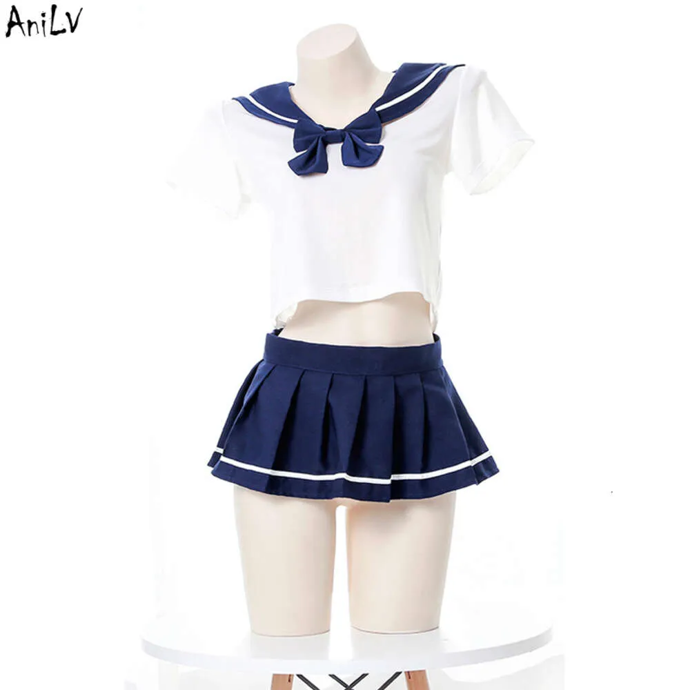 Ани, японский аниме, школьный костюм моряка, искушение, милая студенческая летняя форма для девочек, нижнее белье, вечерние, косплей, косплей