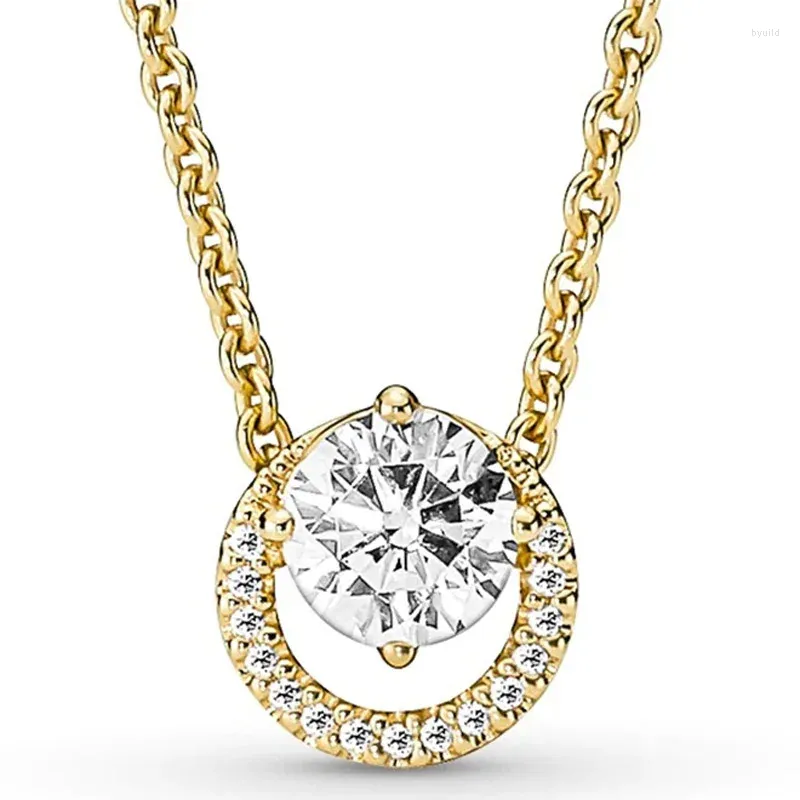 The Alkemistry 18kt Yellow Gold Baby Mum Necklace in White | Lyst UK
