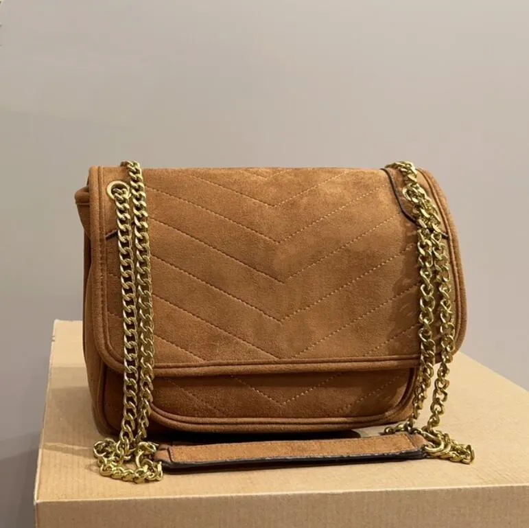 Niki Large Hand Bag Leather Brown