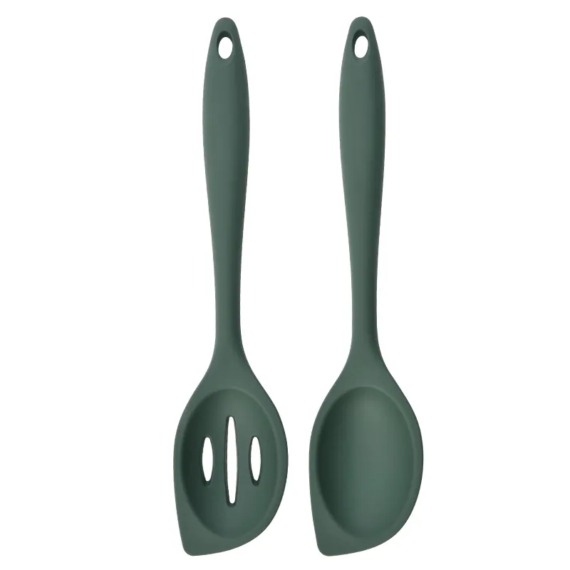 Cuillères à Riz Silicone Antiadhésive - Lot De 2 Noir Et Rouge