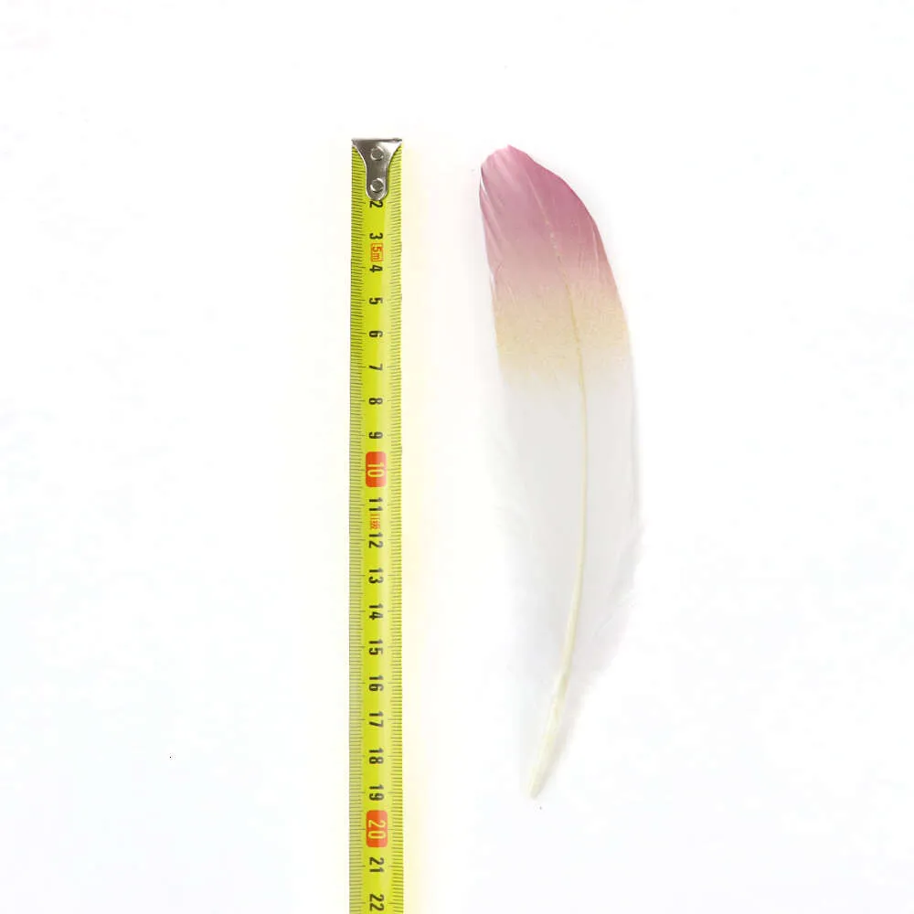 Gradient Goose Feather 15-20 cm/6-8 cala DIY Akcesoria Drukowane pióra do rzemiosła Dekoracja ślubna