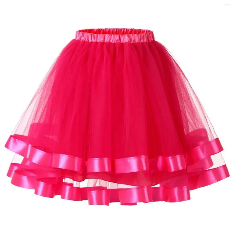 Mulheres Pijamas Mulheres Petticoat Underskirt Swing Tutu Saia Cosplay Bonito