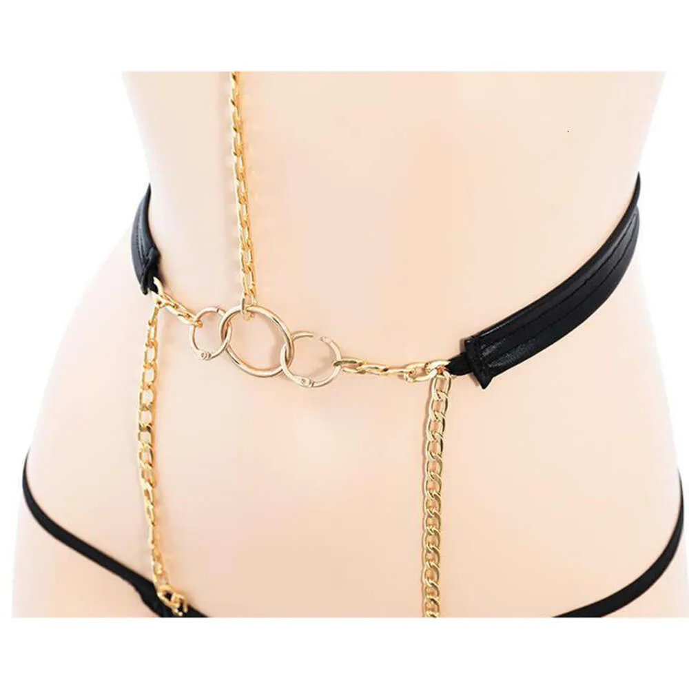 ANI Women Chain Leather Strap Bikini Uniform Underwear Pamas Outfit Cosplay Costume Cosplay