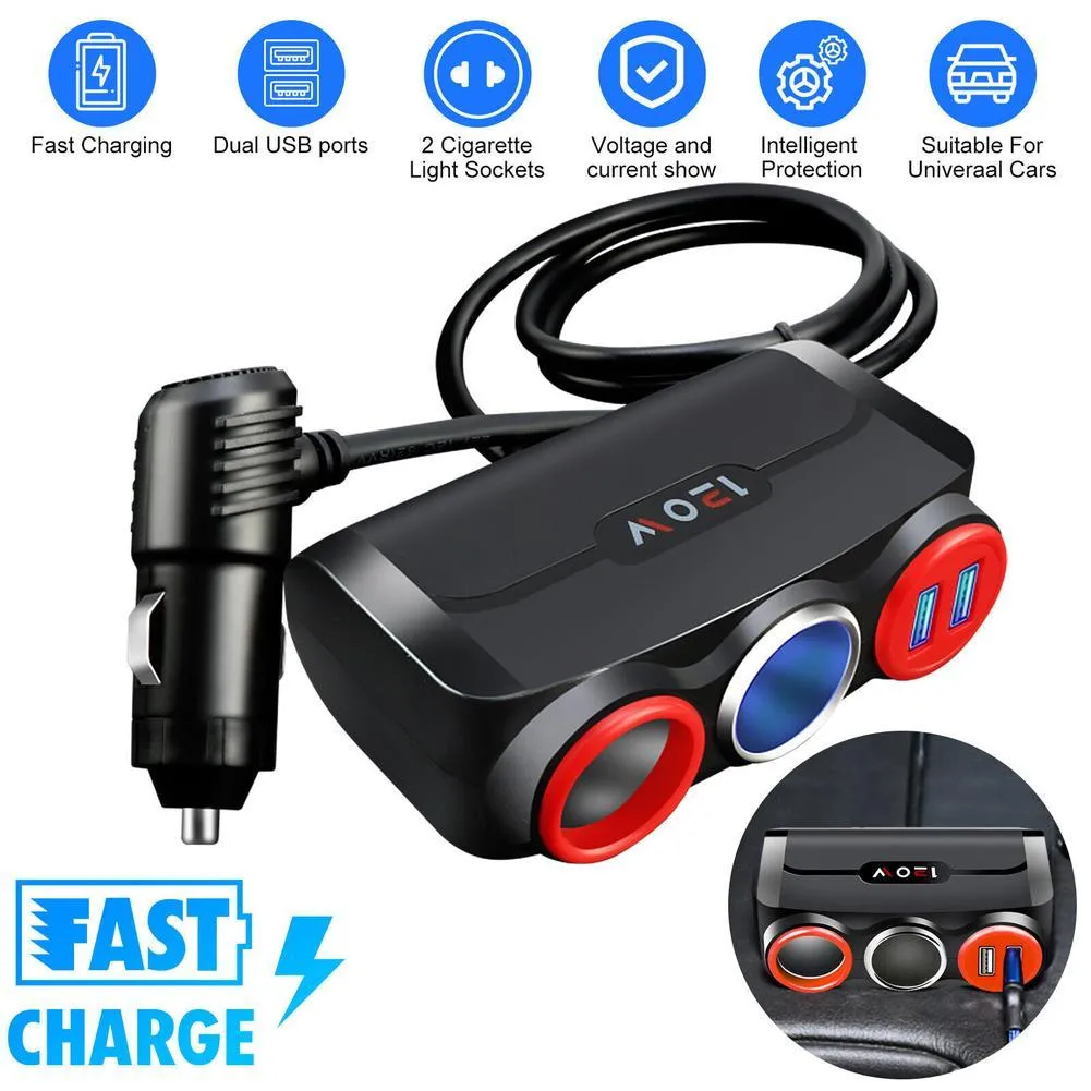 Auto Zigarettenanzünder Ladestation Für Telefon Eins Bis Zwei Split Drei  Auto Multifunktionales Handy, Das USB Autoladegerät 12v24v Adapterstecker  Universal Auflädt Von 3,76 €