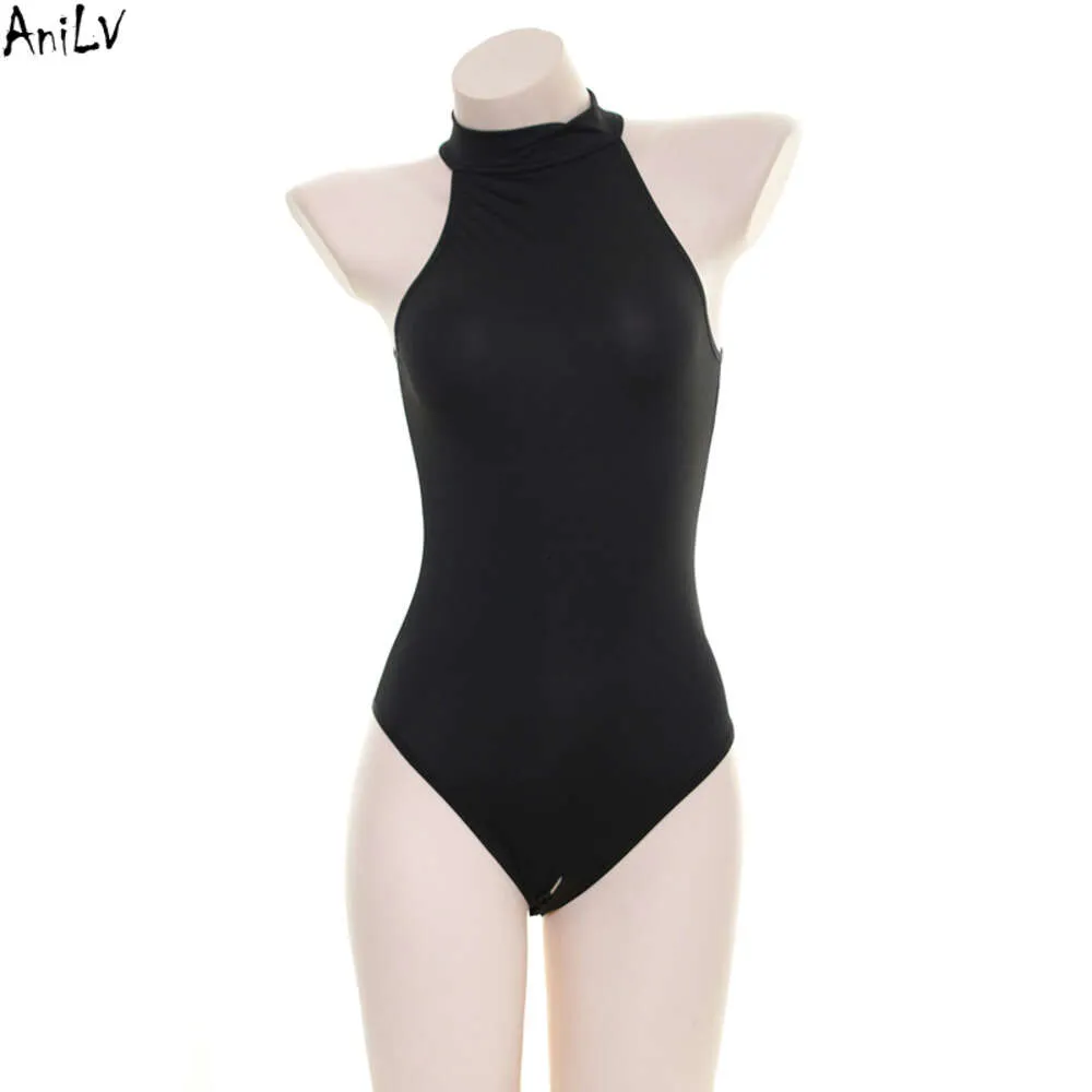 Ani Anime Meisje Hoge Kraag Strakke Turnpakje Bodysuit Badpak Uniform Kostuum Vrouwen JK Een stuk Badmode Pool Party Cosplay cosplay