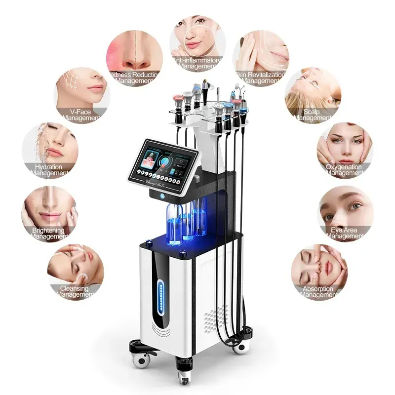 2023 Microdermabrasion de vente à chaud Diamond 11 en 1 Oxygène Hydrodermabrasion Beauty Peel Peel Skin Care Facial Machine