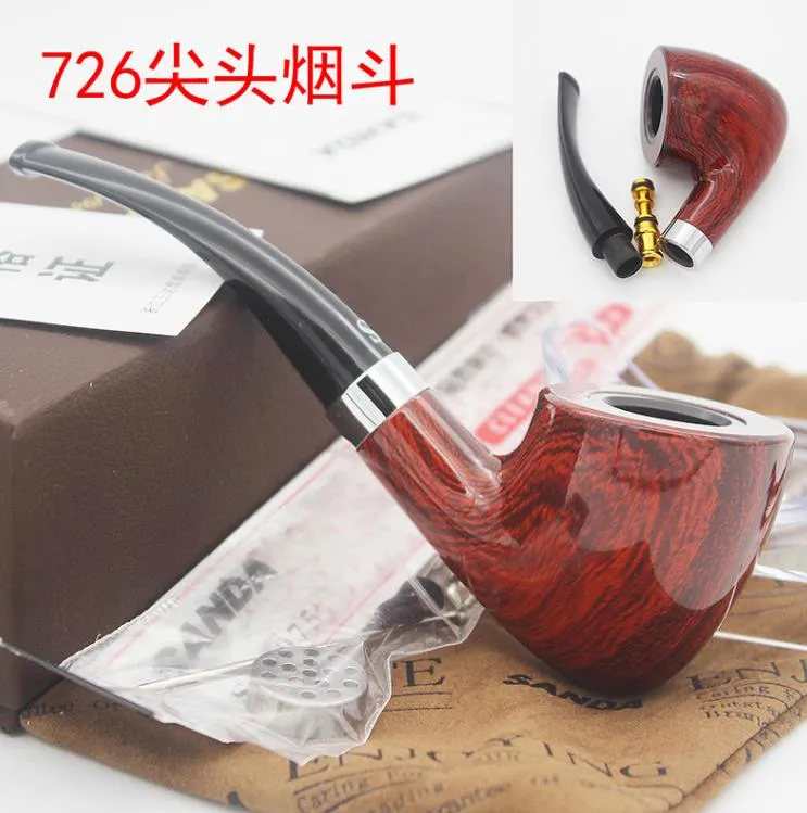 Smoking Pipes Pointed gum wood pipe men's special gifts dry pipe SD-726 pipe smoking equipment