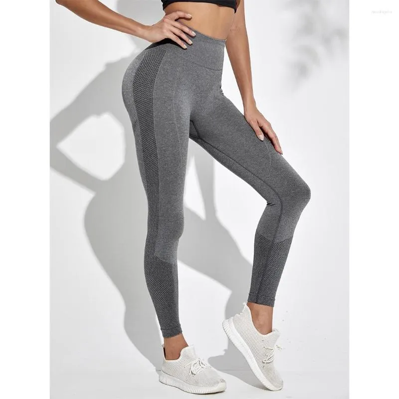 Leggings pour femmes solides sans couture femmes collants d'entraînement doux tenues de Fitness pantalons de Yoga taille haute vêtements de sport Lycra Spandex