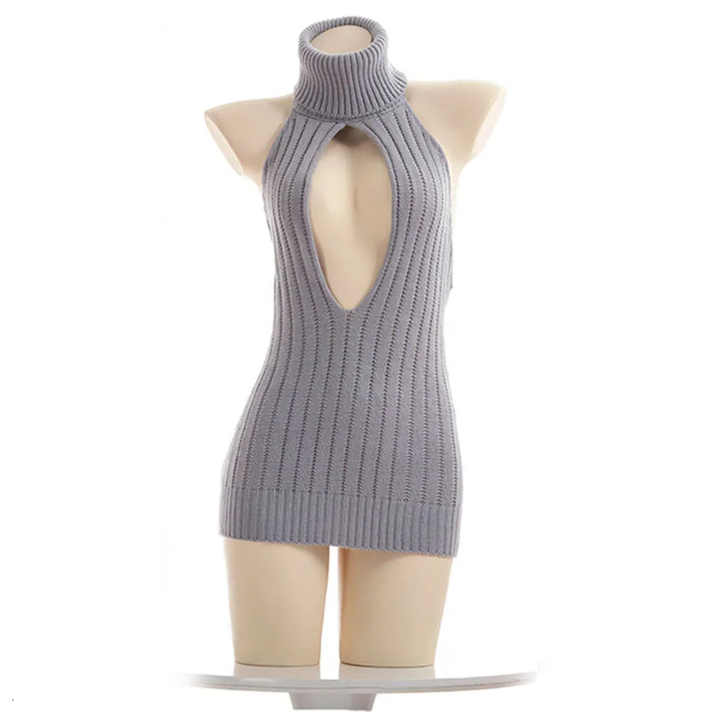 backless sweater dress anime Ani Girl Turtleneck Sleepwear Costume Unisex Hollow Out Nightdress from Dhgate Anime Costumes Piece Bikini Package Hip