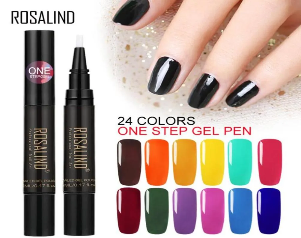 Soak Off UV Gel Nagellak Pen 3 In 1 Professionele Nail Art 24 kleuren om uit te kiezen, snel 9694734