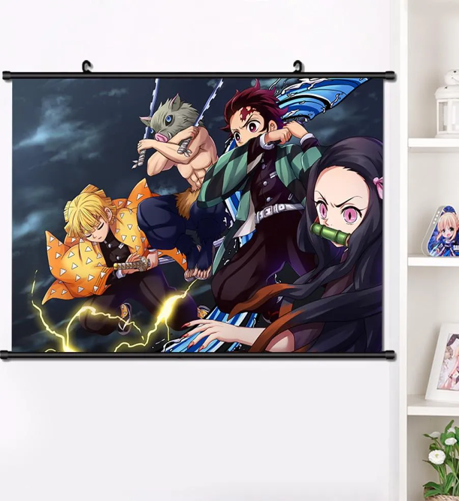 アニメ：yaiba yaiba agatsuma zenitsu wall scroll scolter manga wall hangingポスターホームデコレーションギフト40*60cm T200414865612