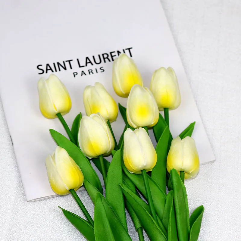 Fiori Eterni In Poliuretano 33.5 Cm 20 Tulipani Artificiali Multicolore - Set Di 10 Colori, Altezza 33.5 Cm, Materiale Poliuretano Realistico, Per Decorazioni Casa E Feste Fiori Artificiali Poliuretano Realistici