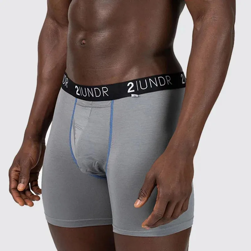 Mutande 2UNDR Joey Pouch da uomo SWING SHIFT 6" Boxer Modal Fabric Collezione Solid SENZA SCATOLA 231031