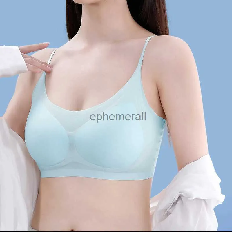 Seamless Ultrathin Ice Silk Push Up Bras For Women Sexy And