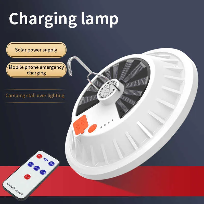 Solar Recargable Lámpara de Camping, Ovker USB Portátil Linterna