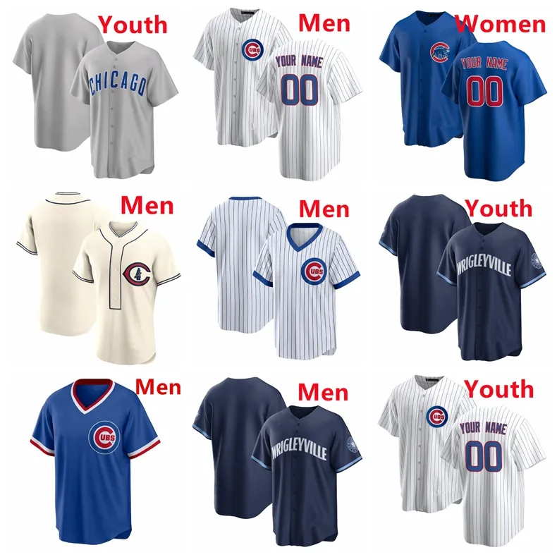 Camisas de beisebol personalizadas 18 IMANAGA C ub 8 Ian Happ 27 Seiya Suzuki 14 Ernie Banks 4 Nelson Velazquez 7 Dansby Swanson 23 Ryne Sandberg 24 Cody Bellinger