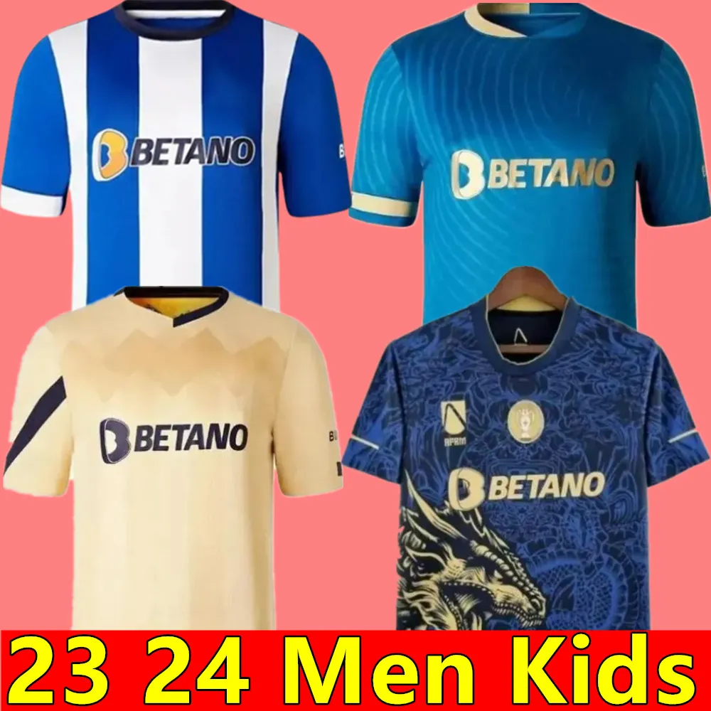 23 24 FC Portos Soccer Jerseys Dragon Fans Player Version Training 2023 Campeoes Pepe Sergio Oliveira Mehdi Luis Diaz Matheus målvakt Fotbollsskjorta Kids kit