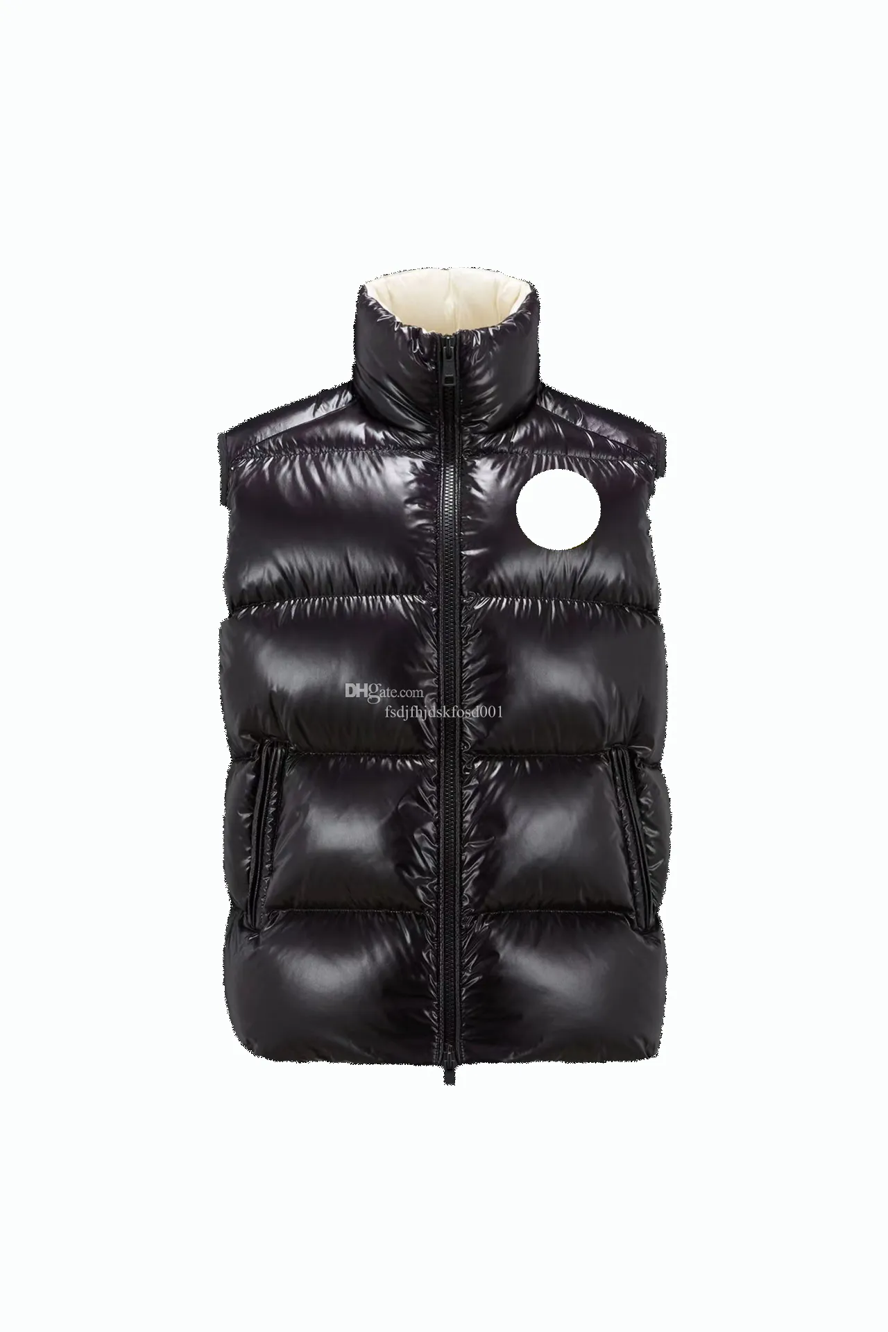 Wintermenschen Down Vest Mode Designer Männer Gilet NFC Abzeichen Großhandel Einzelhandel Männer Pufferjacken kostenlos Transport Gilets Größe 1-5