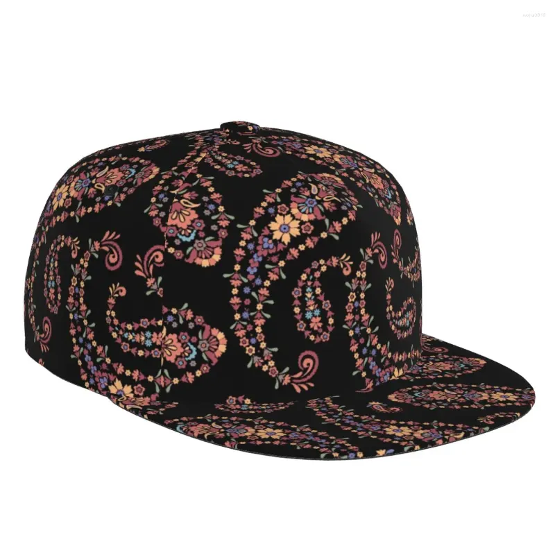 Ball Caps Paisley Patterned Baseball Cap Casual Sun Hat Elegant Ethnic Fashion Stage Hip-hop Women Men